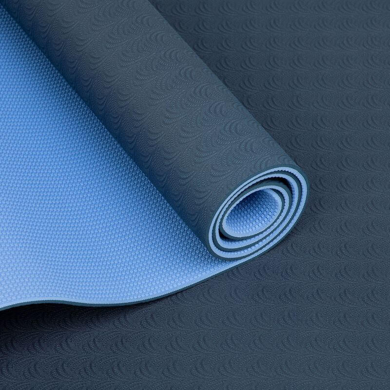 Yogamatte Lotus Pro, TPE blau/hellblau 2/7