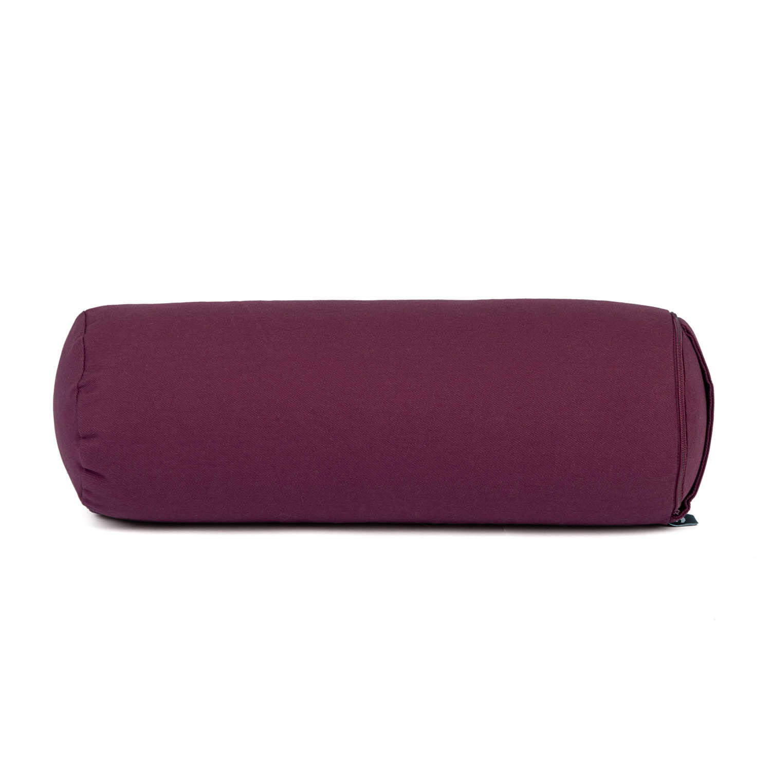 Yoga Mini-Bolster (rund), Nackenrolle, ECO, Buchweizenschalen  Aubergine 2/5