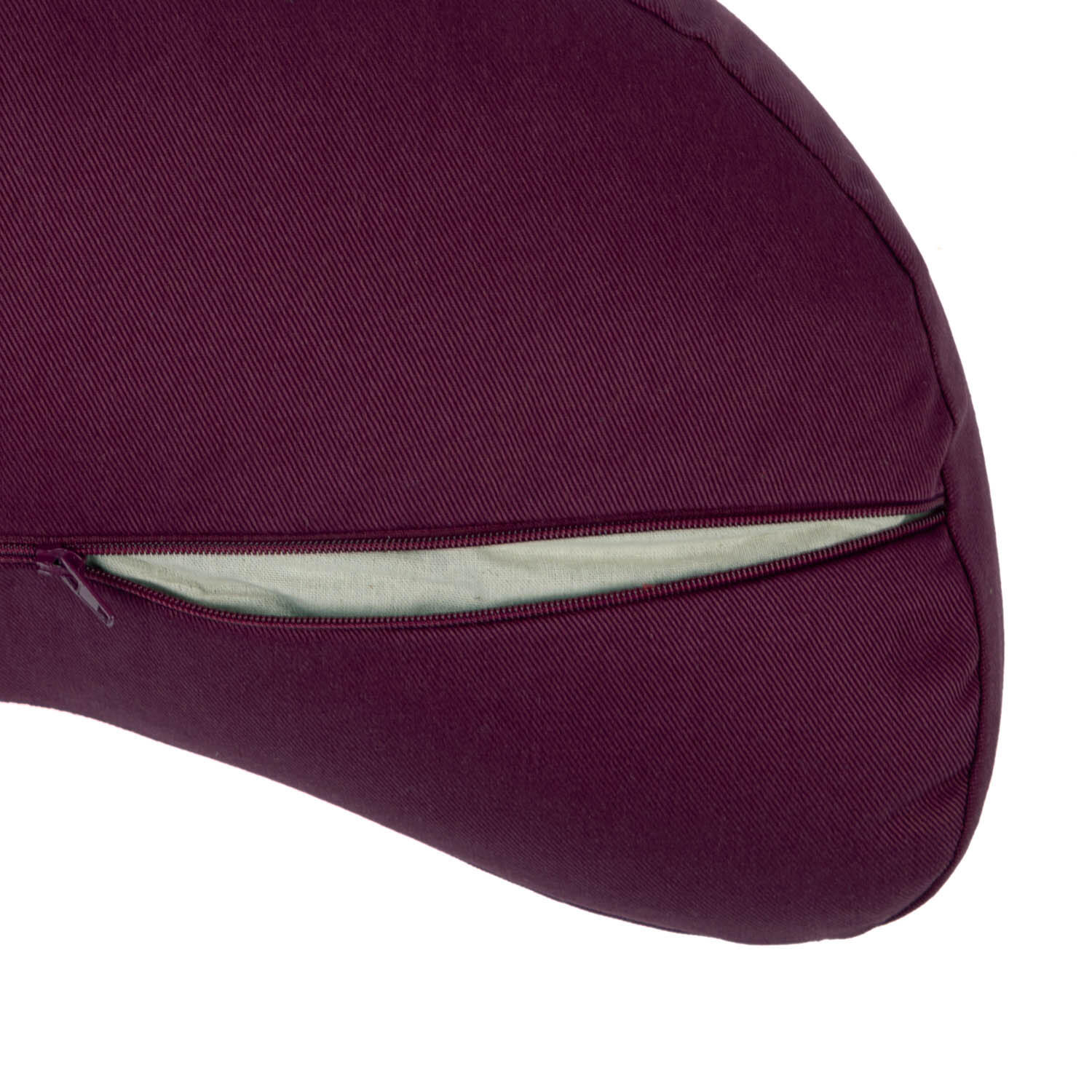 Yogi Mond ECO aubergine, Bezug abnehmbar, Buchweizenfüllung 3/6