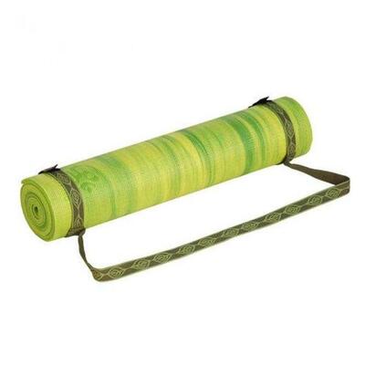 Yogamatten-Tragegurt gemustert. olive