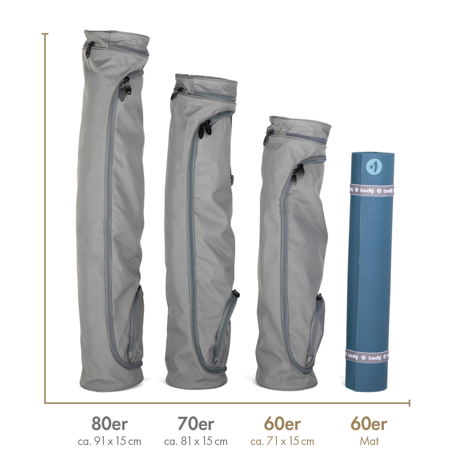 Bolsa impermeable para esterilla de yoga Bodhi Asana Bag 60 6/7