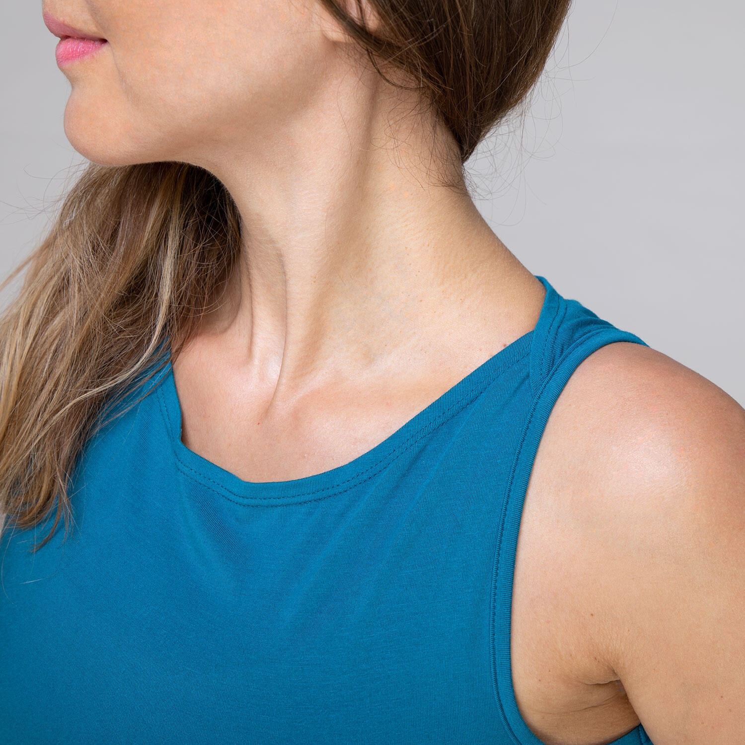 Boat Neck Tank Top, Modal, Petrol-blau (lyons blue) 6/6