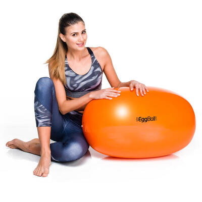 Fitnessball Eggball ø 55 cm. Orange Gymnastik Unisex