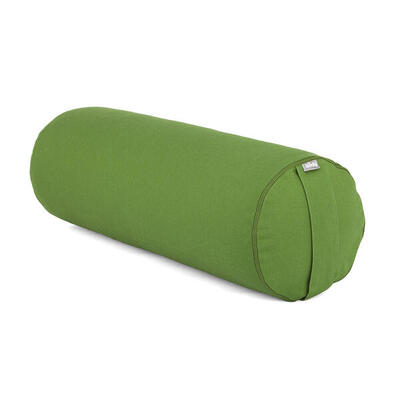 Yoga-Bolster (rund) BASIC olive. Dinkelhülsen