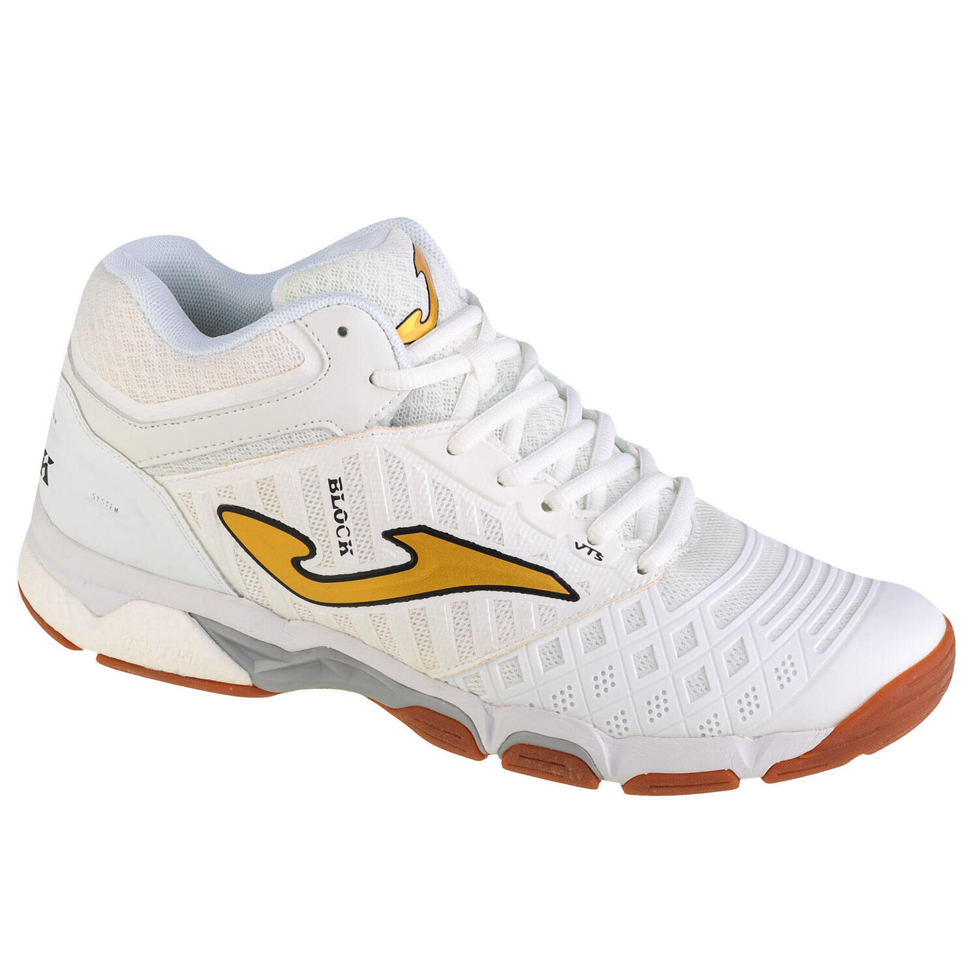 Joma - Chaussures De Volleyball Pour Hommes V.block 20 Vblokw - Chaussures De Sport - Blanc|jaune - 47 - Decathlon