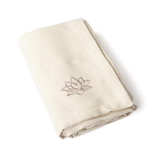 Coperta yoga in cotone Bodhi Shavasana 150 x 200 cm - ecru