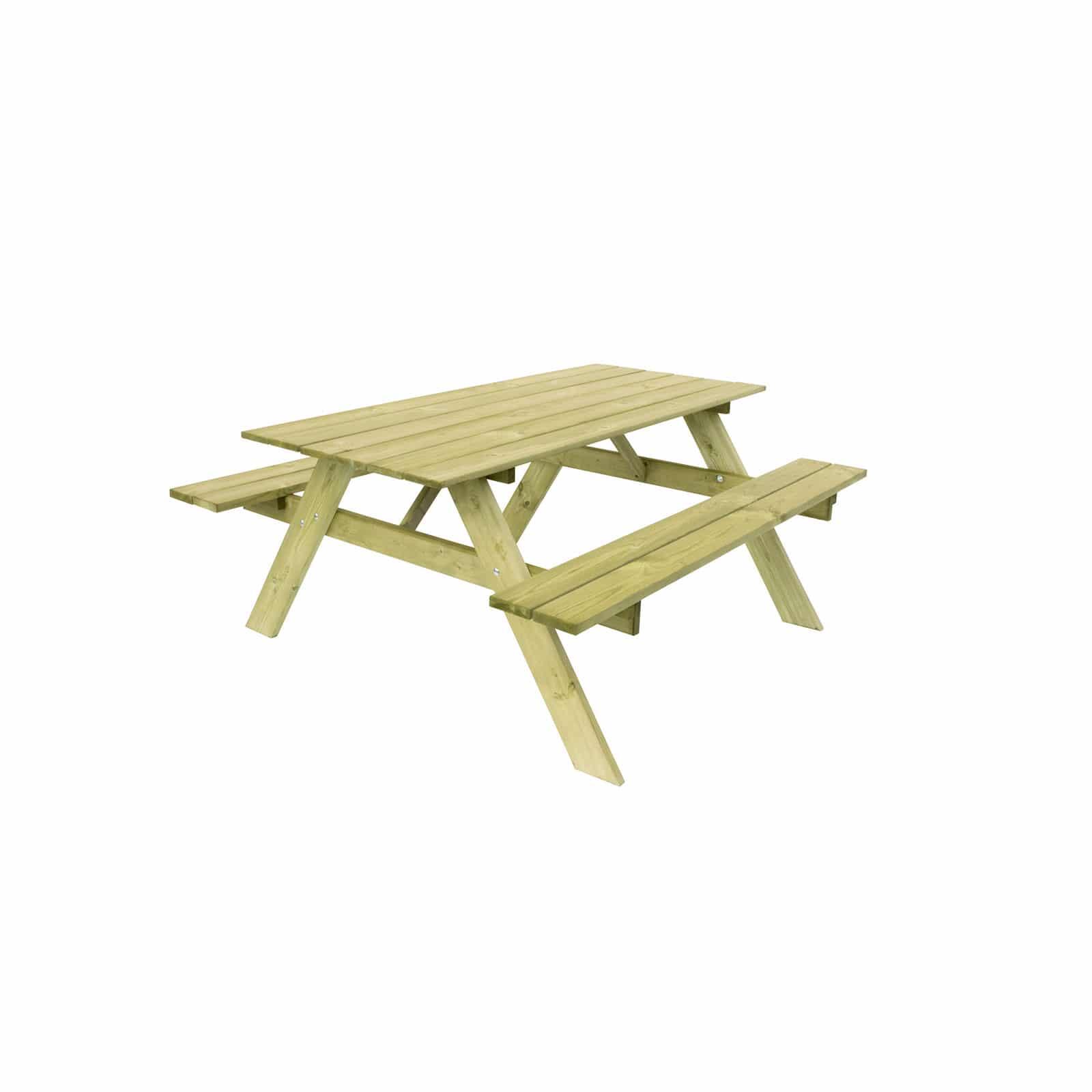 GARDIUN Mesa de Picnic en Madera Maciza Gardiun Essential 165x154x75 cm Mesa de Jardín p