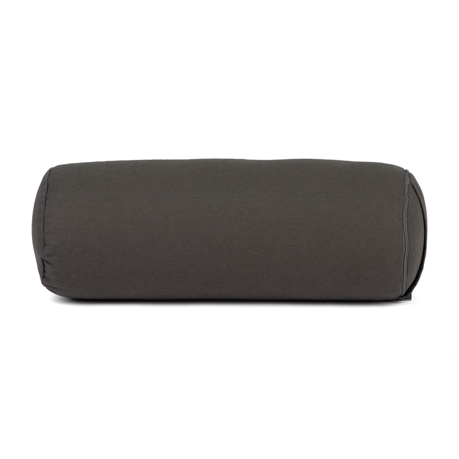 Yoga Mini-Bolster (rund), Nackenrolle, ECO, Buchweizenschalen  Anthrazit 2/5