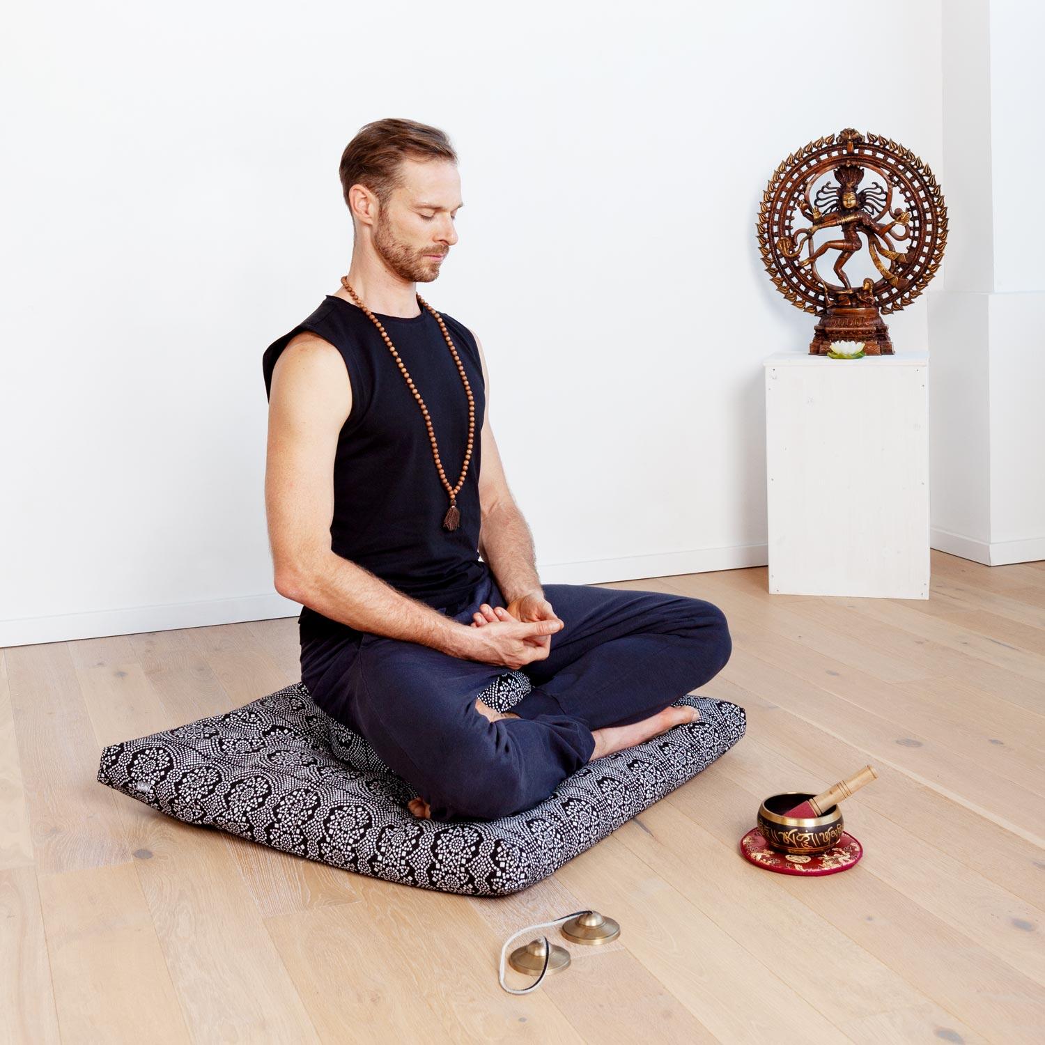 Collection Maharaja : tapis de méditation à motifs 3/4