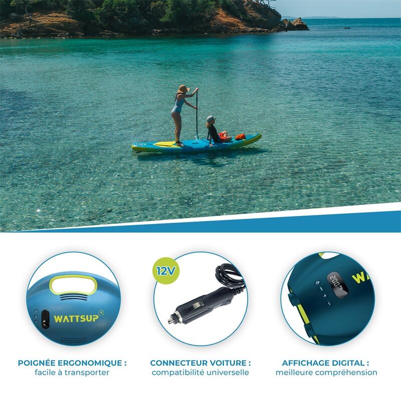 Bomba de inflado eléctrica Swift WattSUP SUP/Kayak/Annex