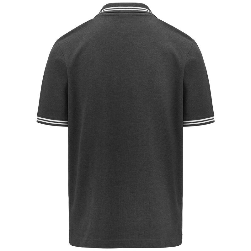 kappa polo maniche corte da uomo in cotone blu da fitness