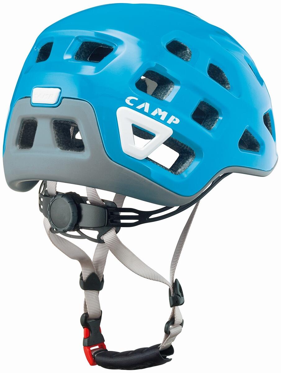 Kletterhelm Storm light blue-fuchsia 2/4