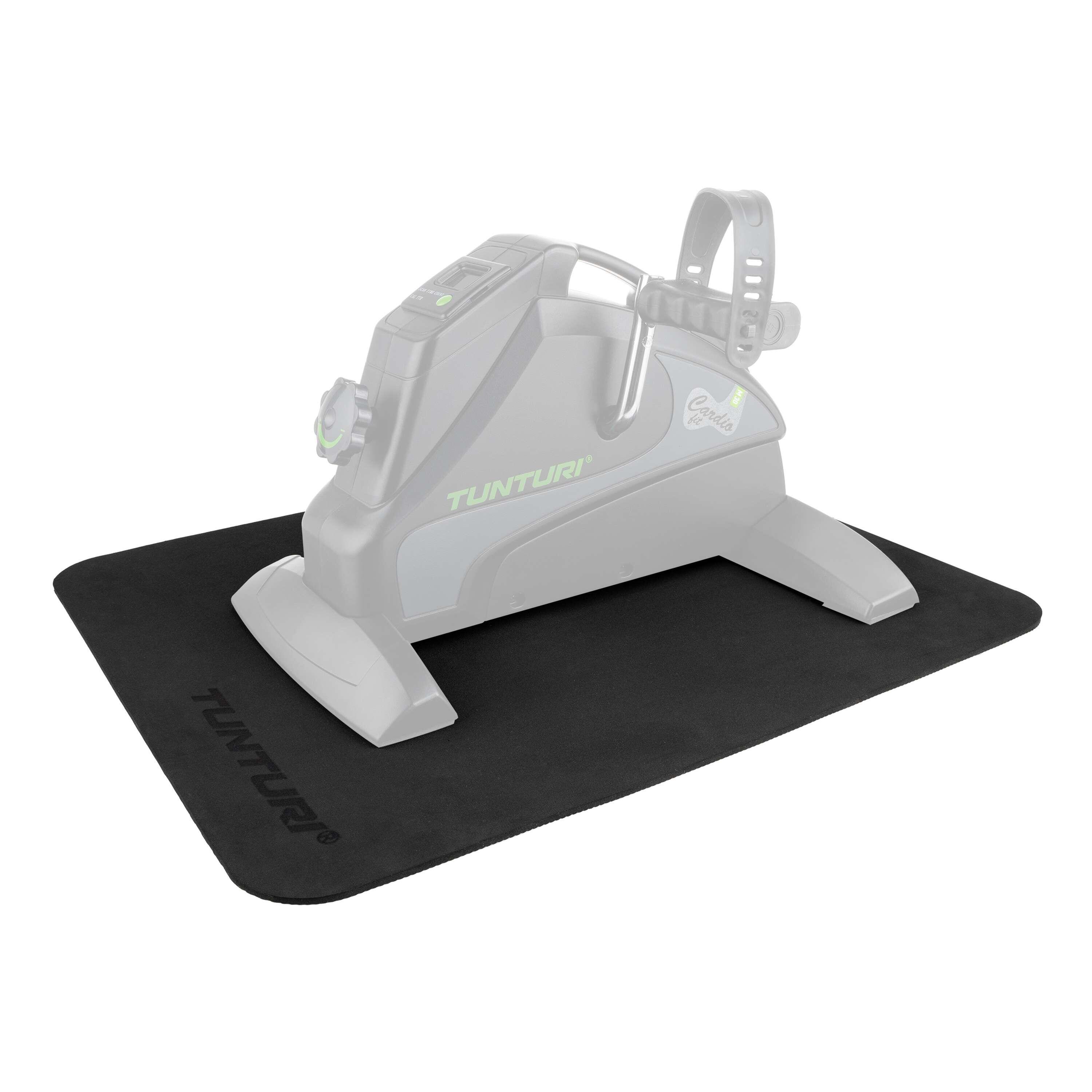 TUNTURI Antirutschmatte für Heimtrainer - Bodenschutzmatte - Schutzmatte - 65x52 cm