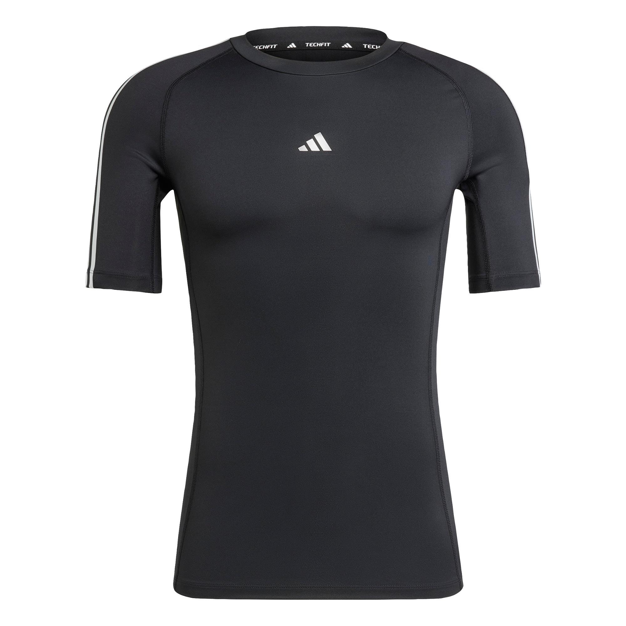 TECHFIT Compression Training 3-Stripes Tee 2/5