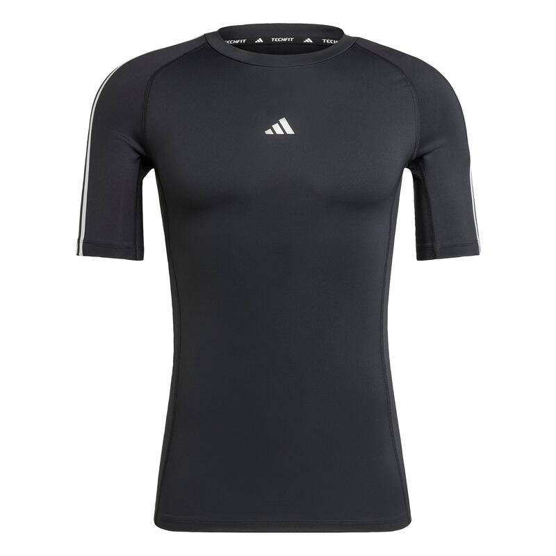 TECHFIT Compression Training 3-Streifen T-Shirt