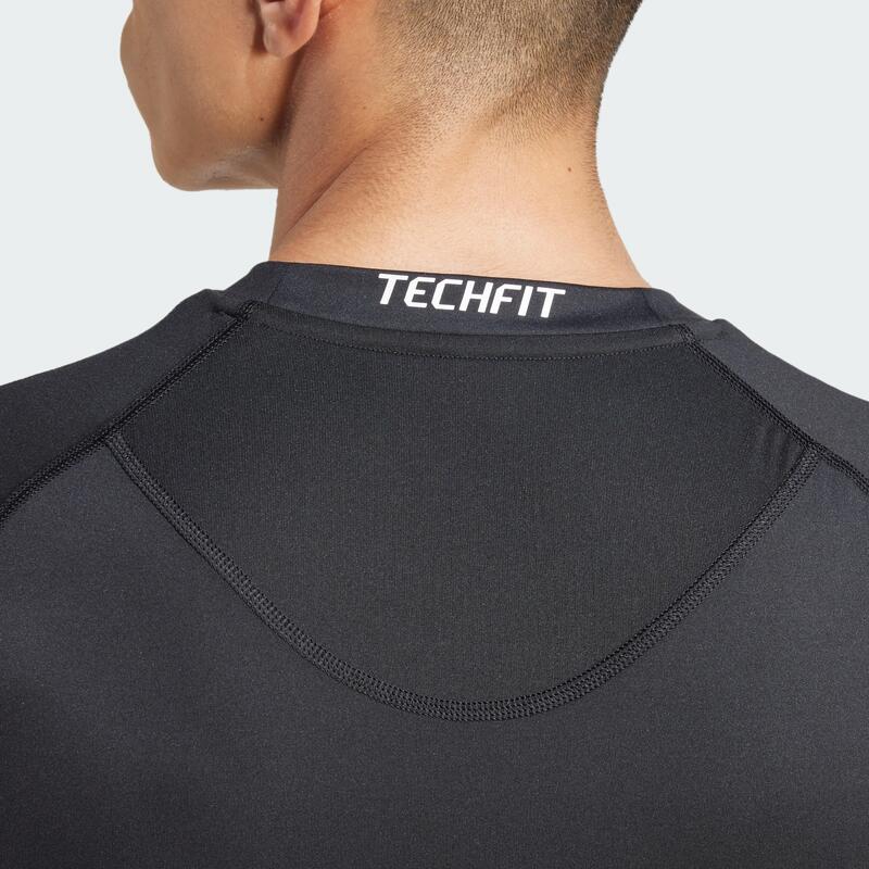 TECHFIT Compression Training 3-Streifen T-Shirt