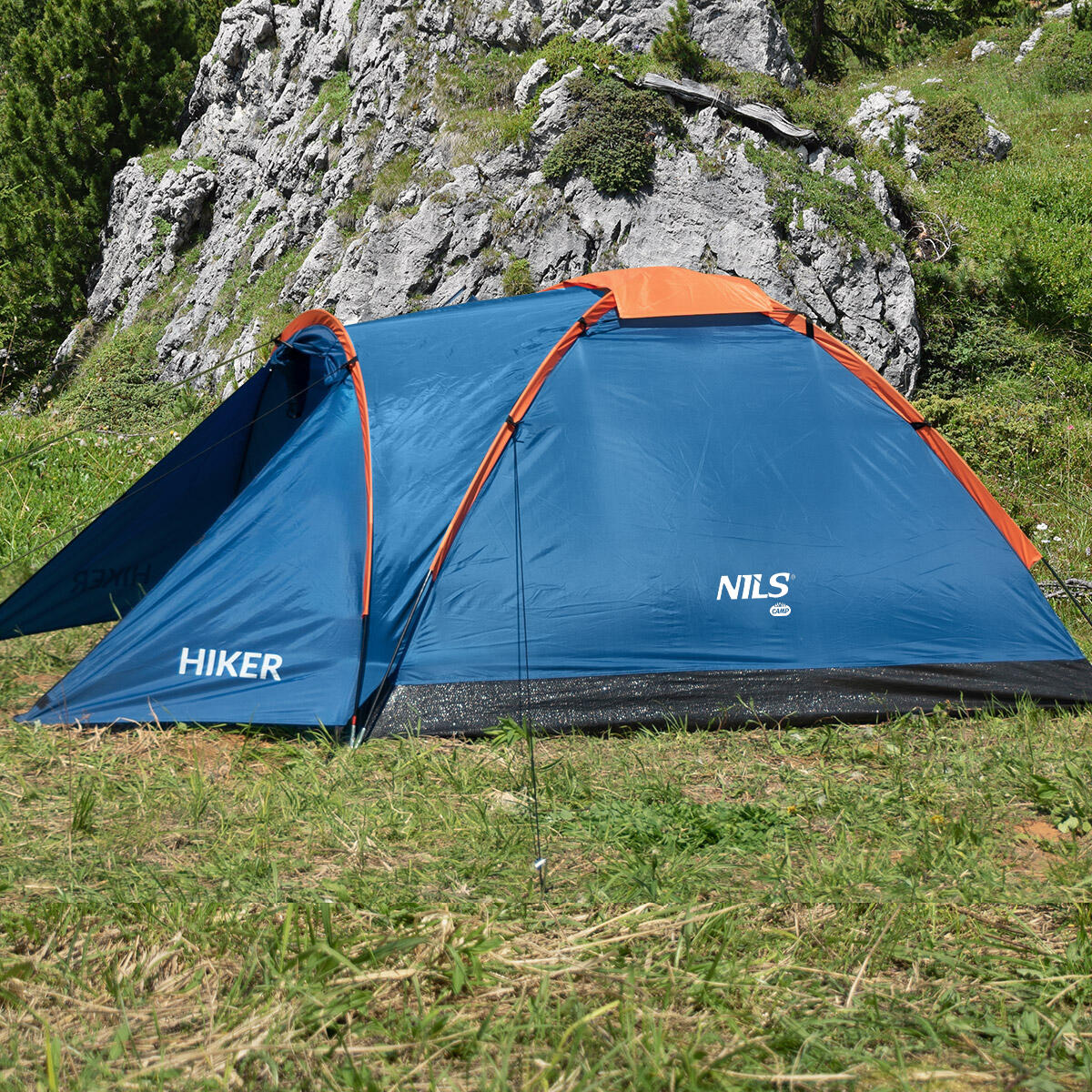 Tente de camping randonnée 2 personnes Hiker NILS CAMP NC6010 6/7