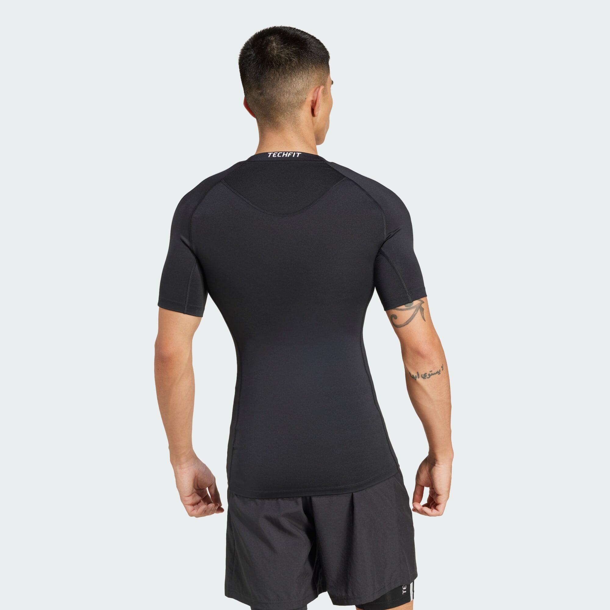 Koszulka TECHFIT Compression Training 3-Stripes 3/8