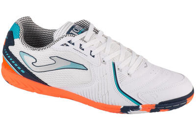 Zapatillas Futbol Sala Hombre Dribling 2432 Blanco/Naranja Resistentes