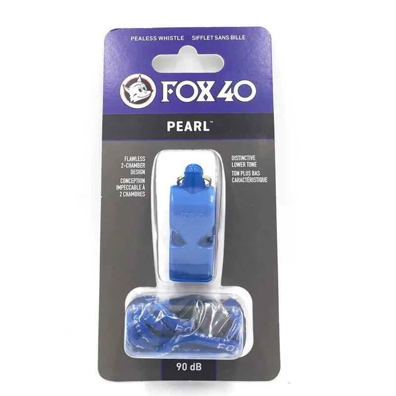 Síp Fox 40 Pearl sípzsinórral kék 3/3