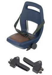 Qibbel q342 achterzitje 6+ junior met voetsteunen en beschermplaten navy blue