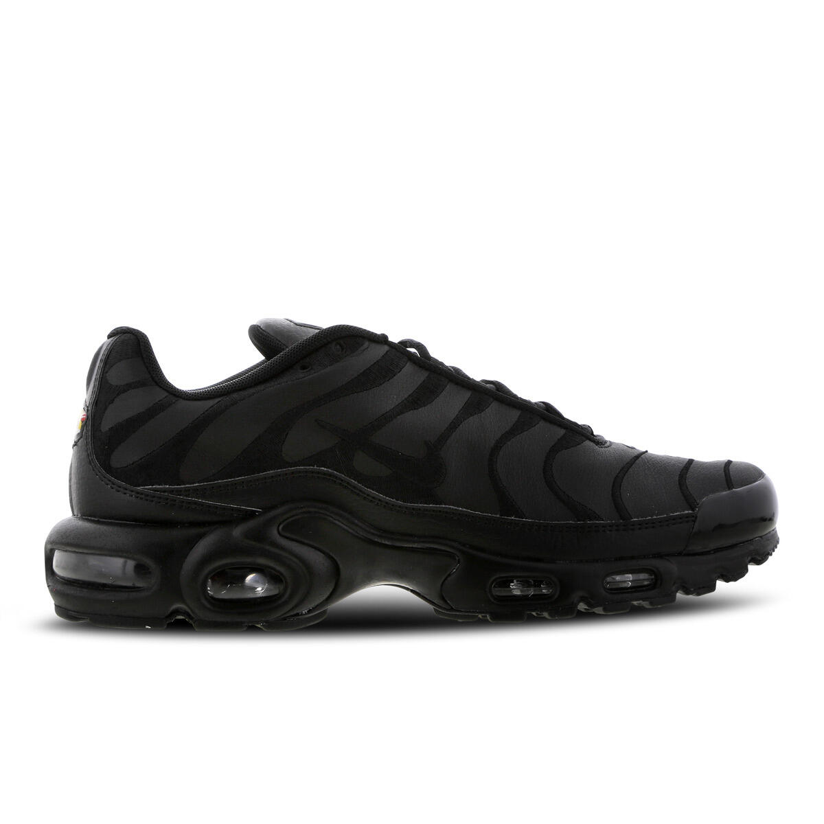Nike Air Max Plus Triple Black Leather 1/3