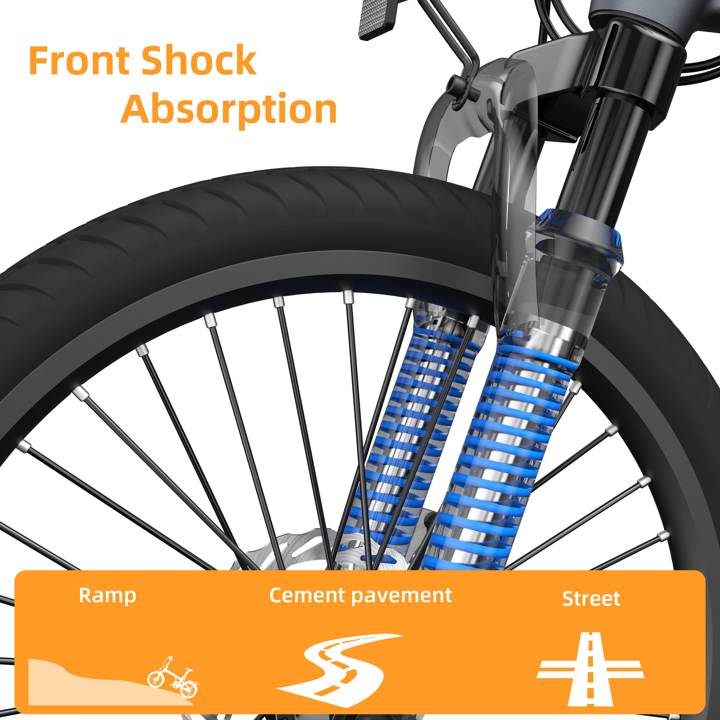 ADO Air20Pro Opvouwbare Elektrische Fiets,EBike Riemaandrijving,Bafang-motor,APP 4/8