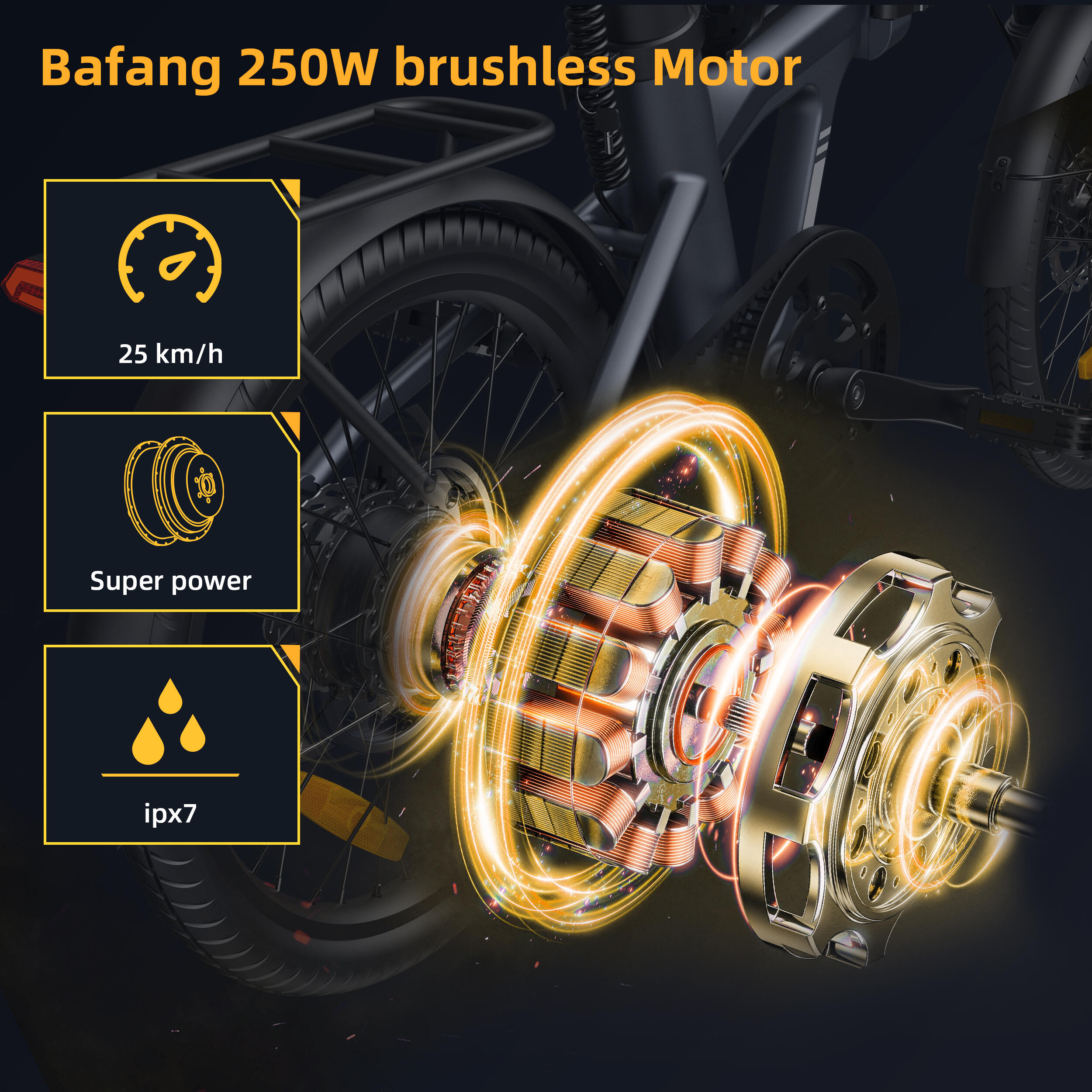 ADO Air20Pro Opvouwbare Elektrische Fiets,EBike Riemaandrijving,Bafang-motor,APP 2/8