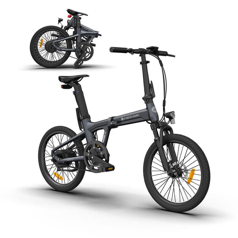 ADO Air20S Vélo électrique Pliable, EBike Entraînement par Courroie, 18.5kg, APP