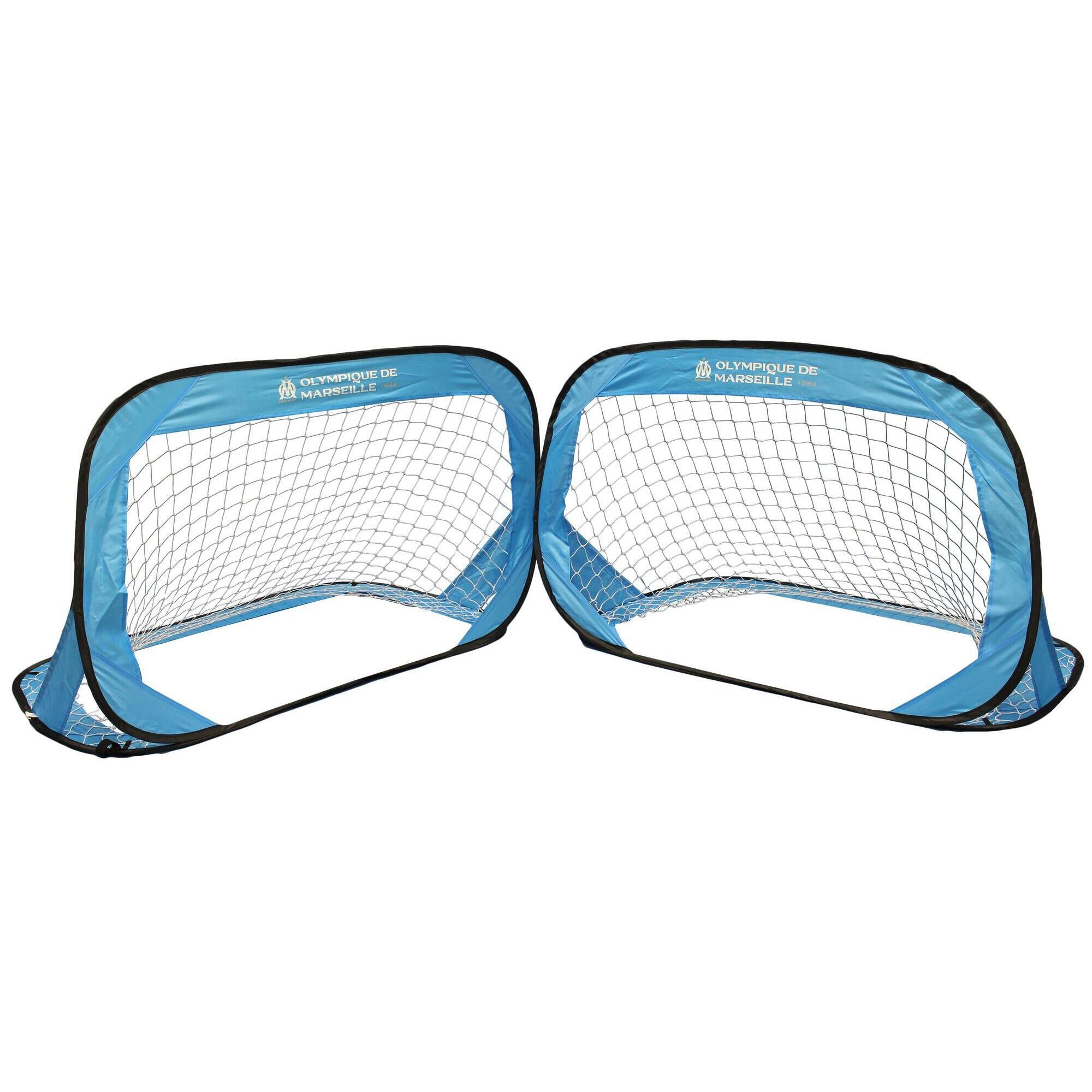 Olympique De Marseille - 2 X Cage But Pliable De Football Om - Collection Officielle Olympique - Filet De Football - Bleu - No Size - Decathlon