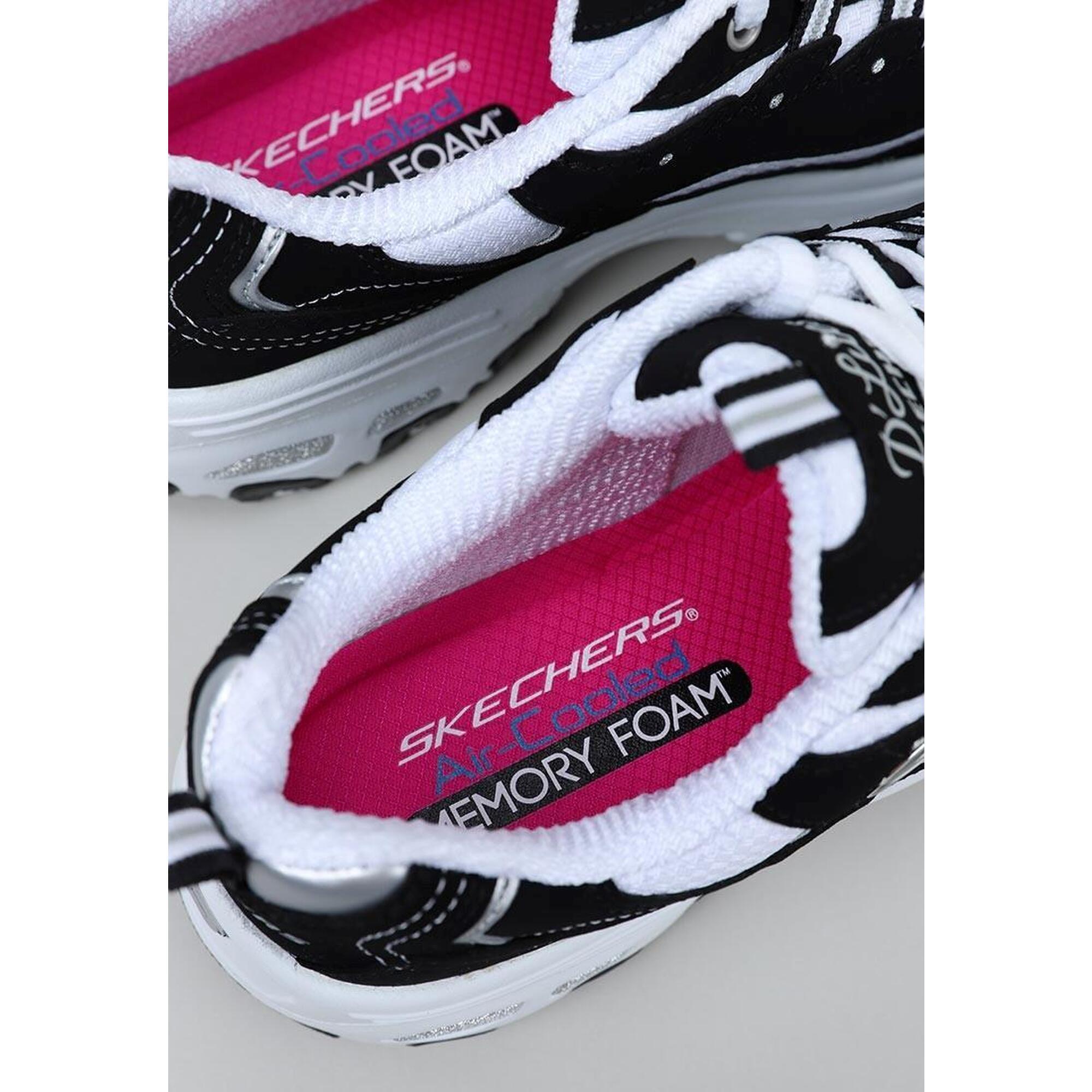 Zapatillas Deportivas Caminar Mujer Skechers 11930_BKW Negras con Cordones