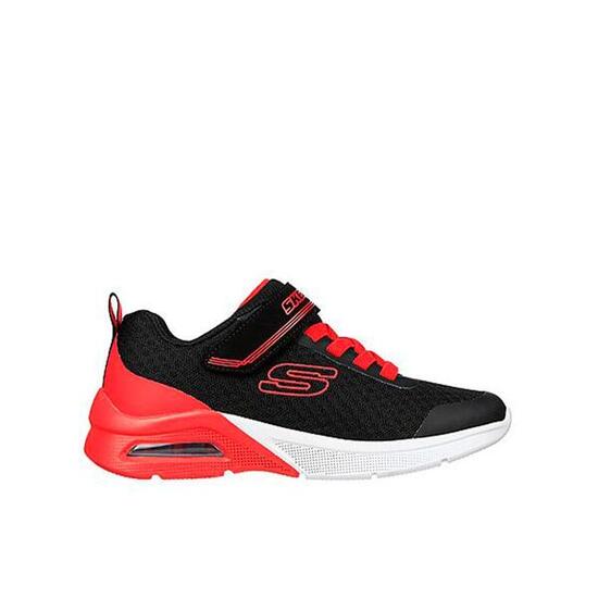Zapatillas Deportivas Caminar Niño Skechers 403773L_BKRD Negras Cierre Adherente