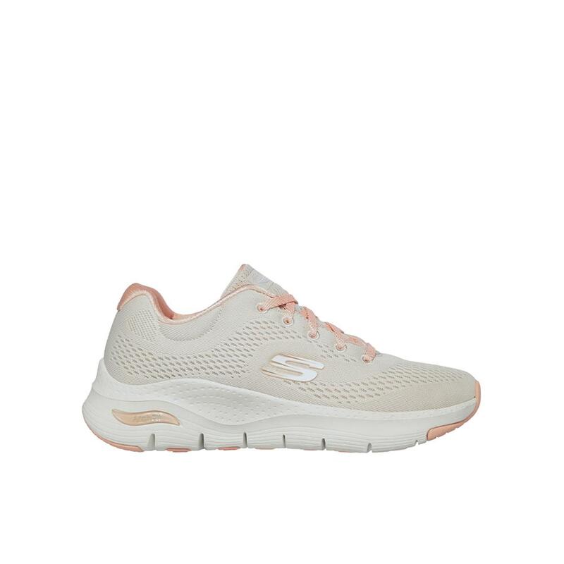 Zapatillas Deportivas Caminar Mujer Skechers 149057_NTCL Beige con Cordones