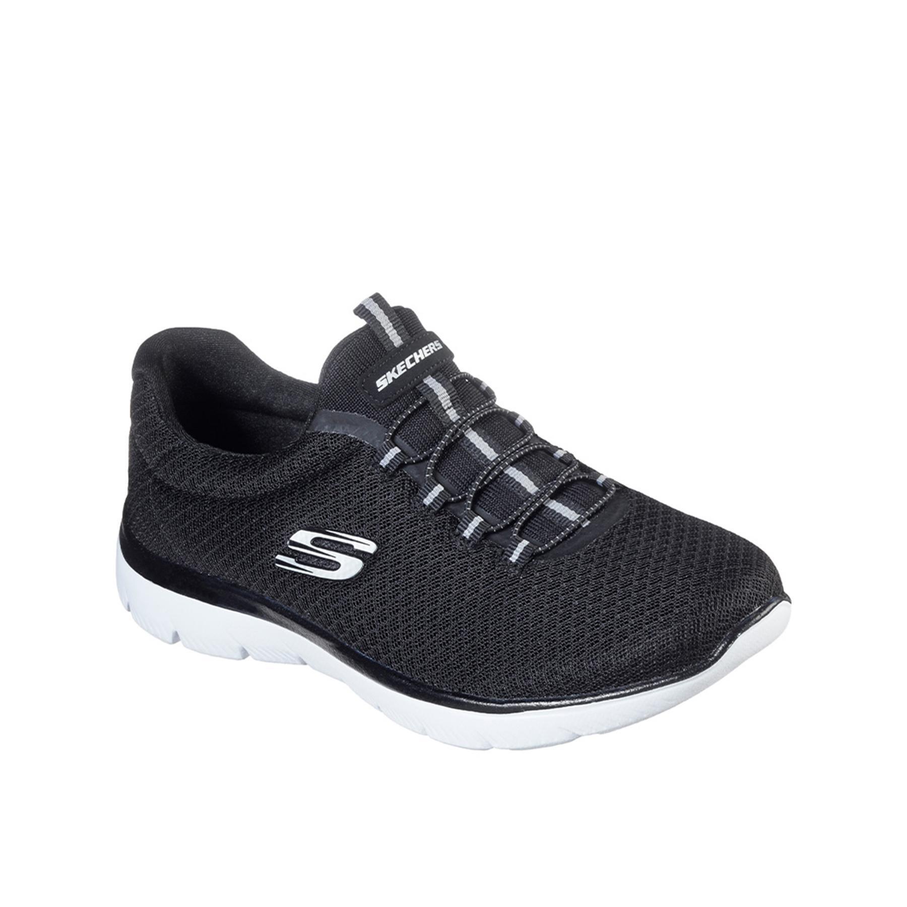 Buty damskie Skechers SUMMITS 12980-BKW wsuwane 37 2/5