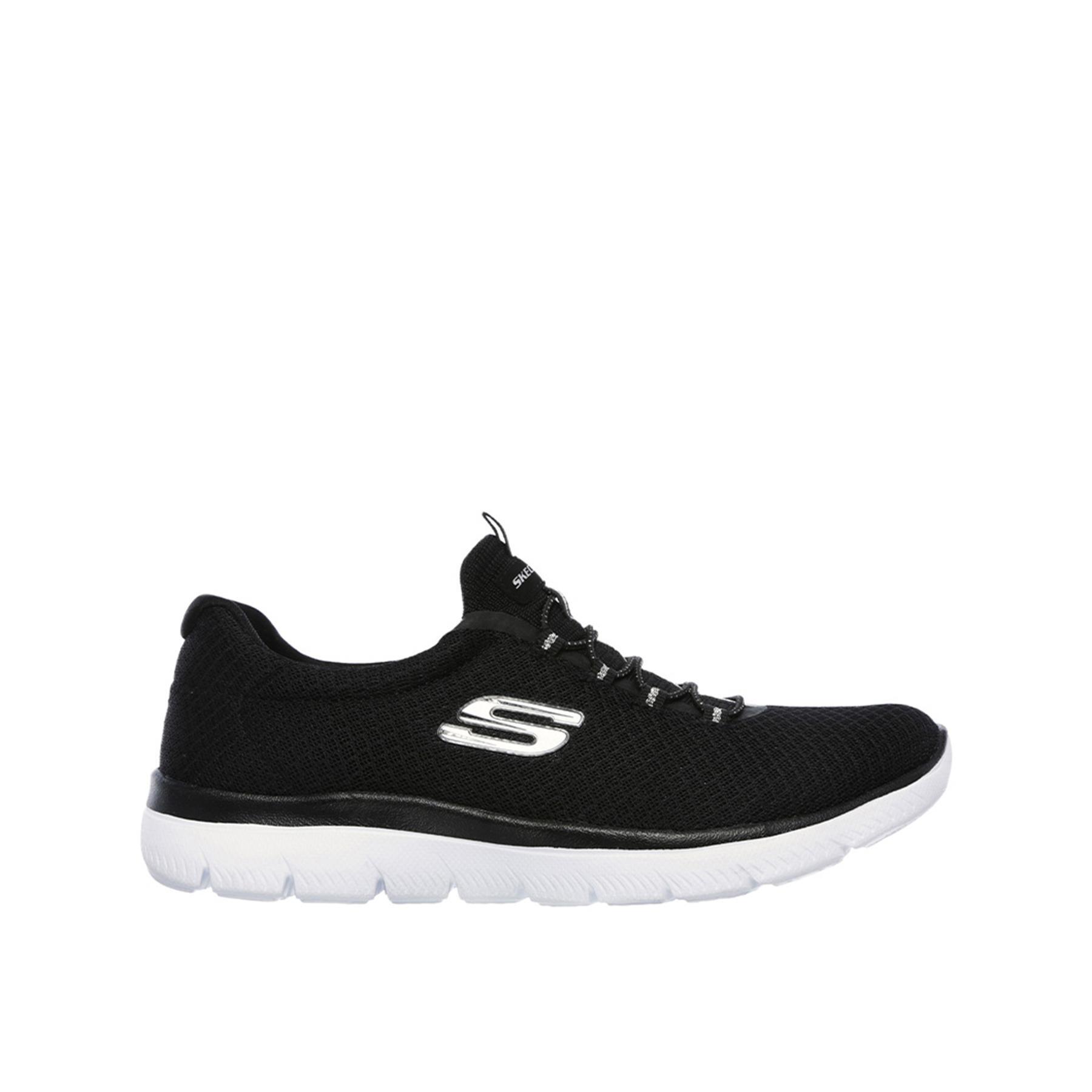 Skechers - Buty Damskie Skechers Summits 12980-bkw Wsuwane 37 - Chaussures De Sport - Noir - Decathlon