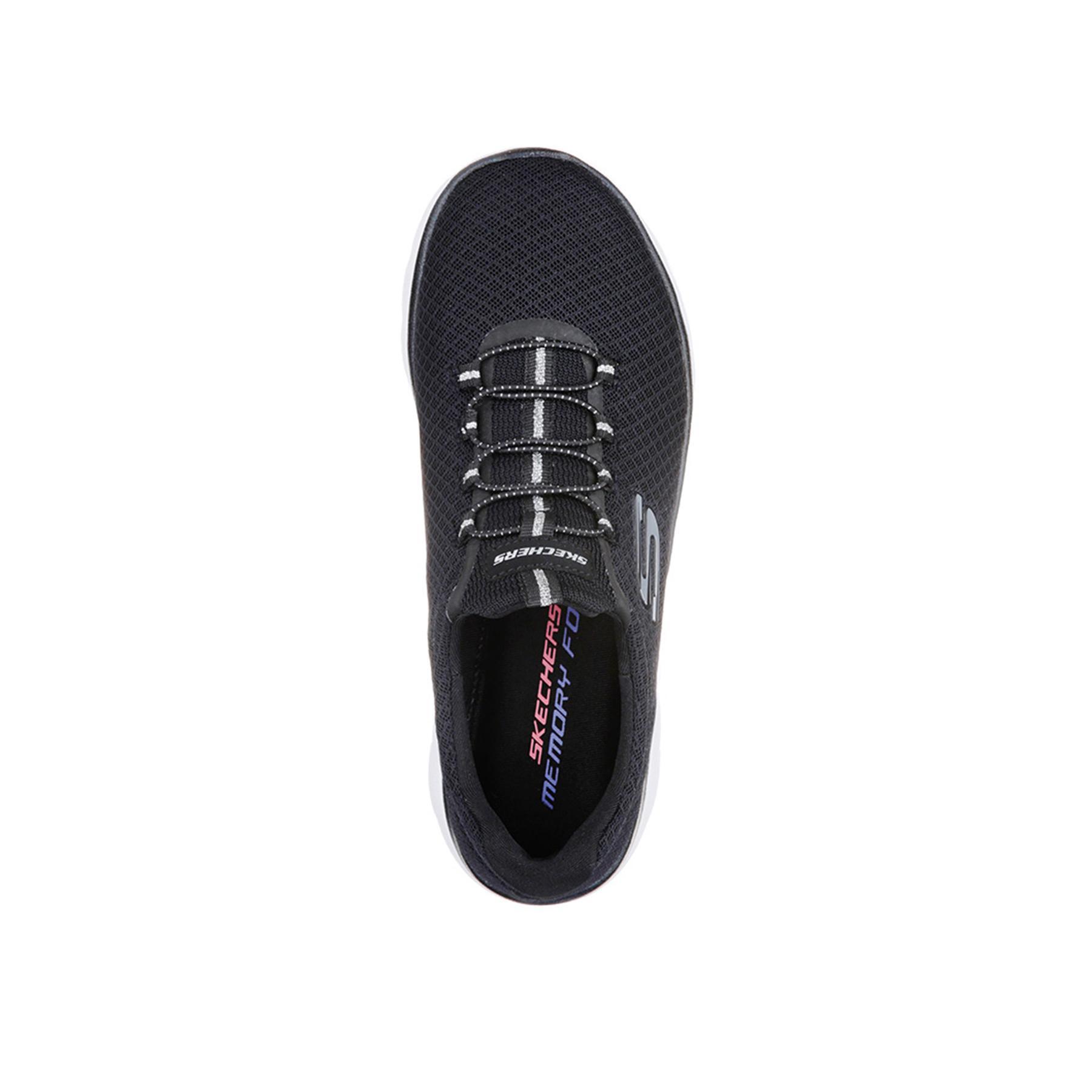 Buty damskie Skechers SUMMITS 12980-BKW wsuwane 37 3/5