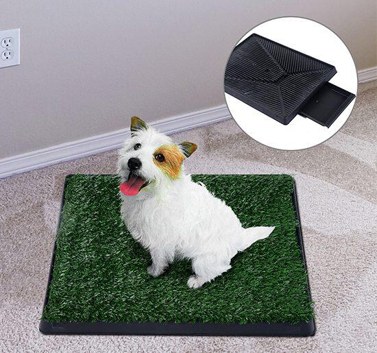 PAWHUT Sanita para Cães 51x63x6cm Verde e Preto