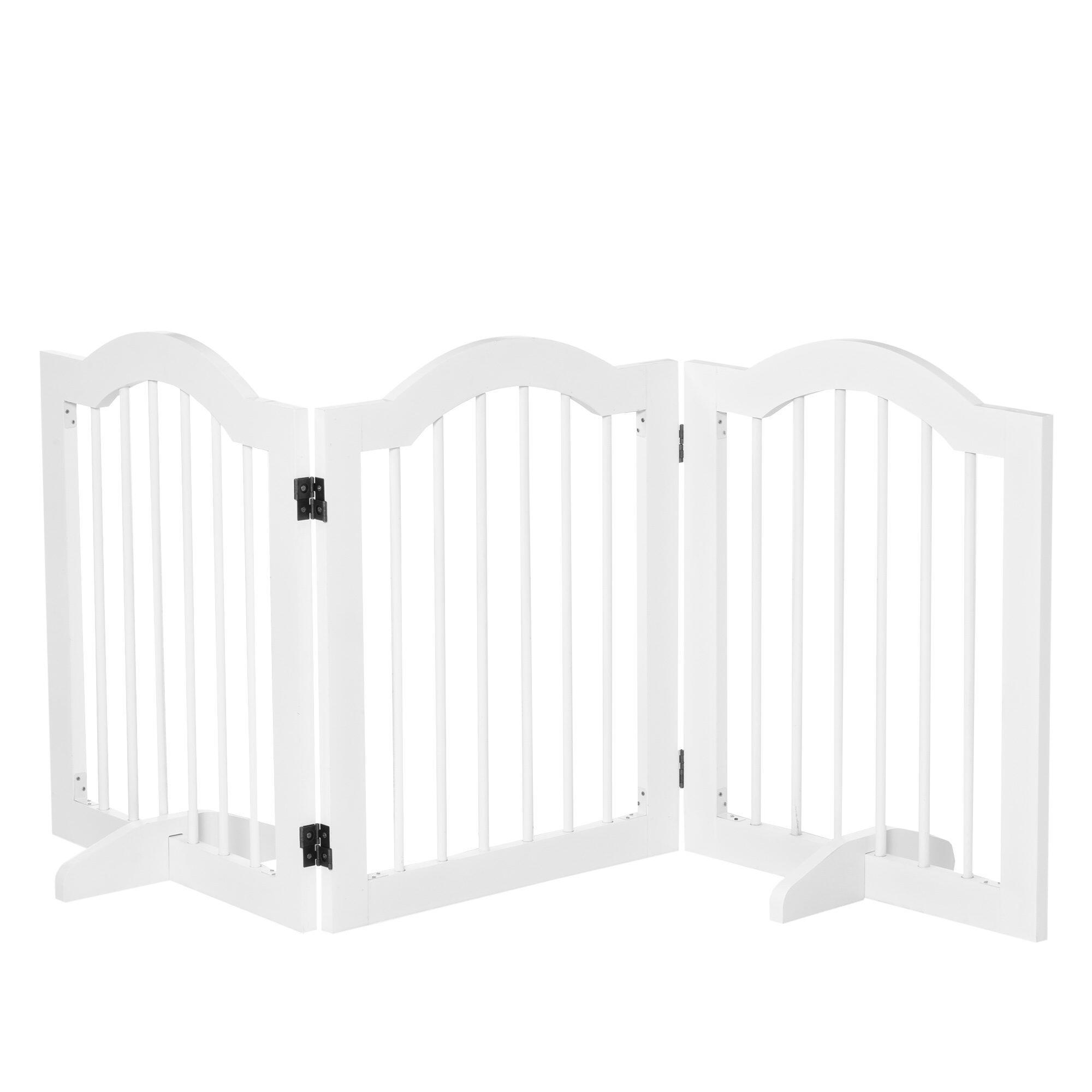 PAWHUT Barreira de Segurança PawHut 154.5x29.5x61cm Branco
