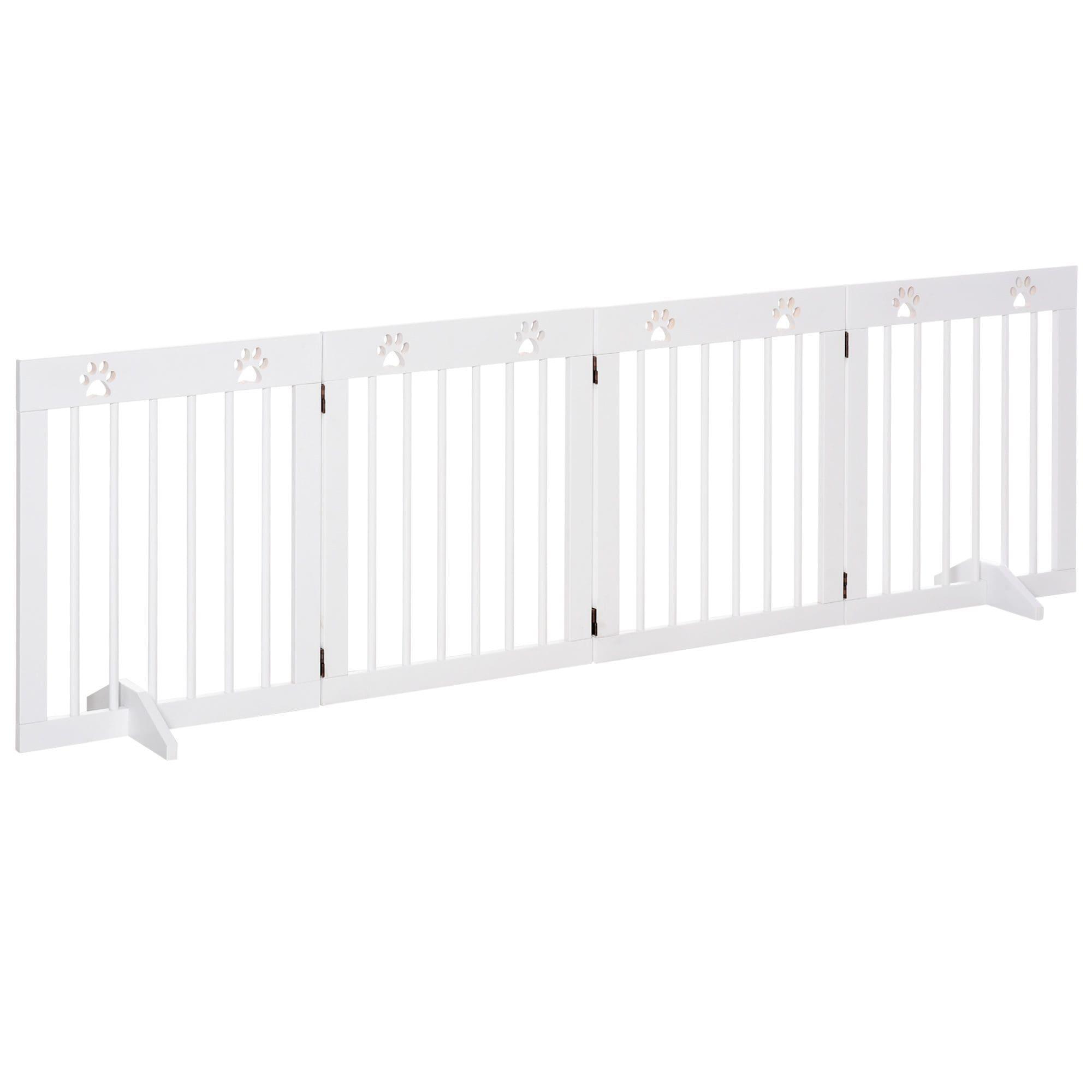 PAWHUT Barreira de Segurança para Cães PawHut 204x30x61 cm Branco