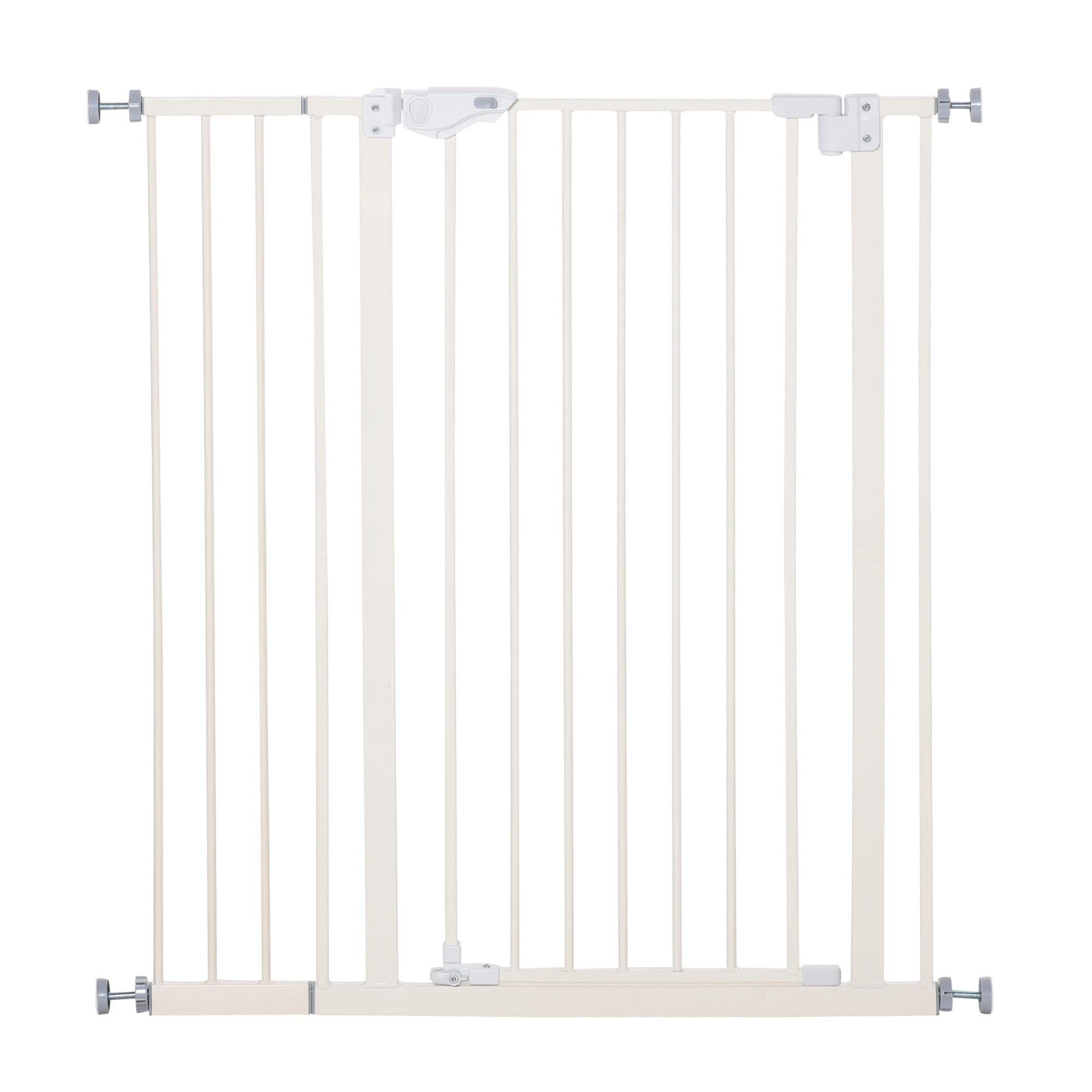 PAWHUT Barreira de Segurança PawHut 91,5-97,5x104,1cm Branco