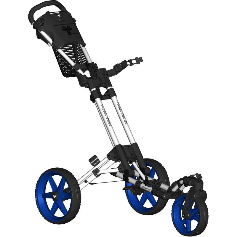 Chariot de golf Fastfold 360 blanc/bleu