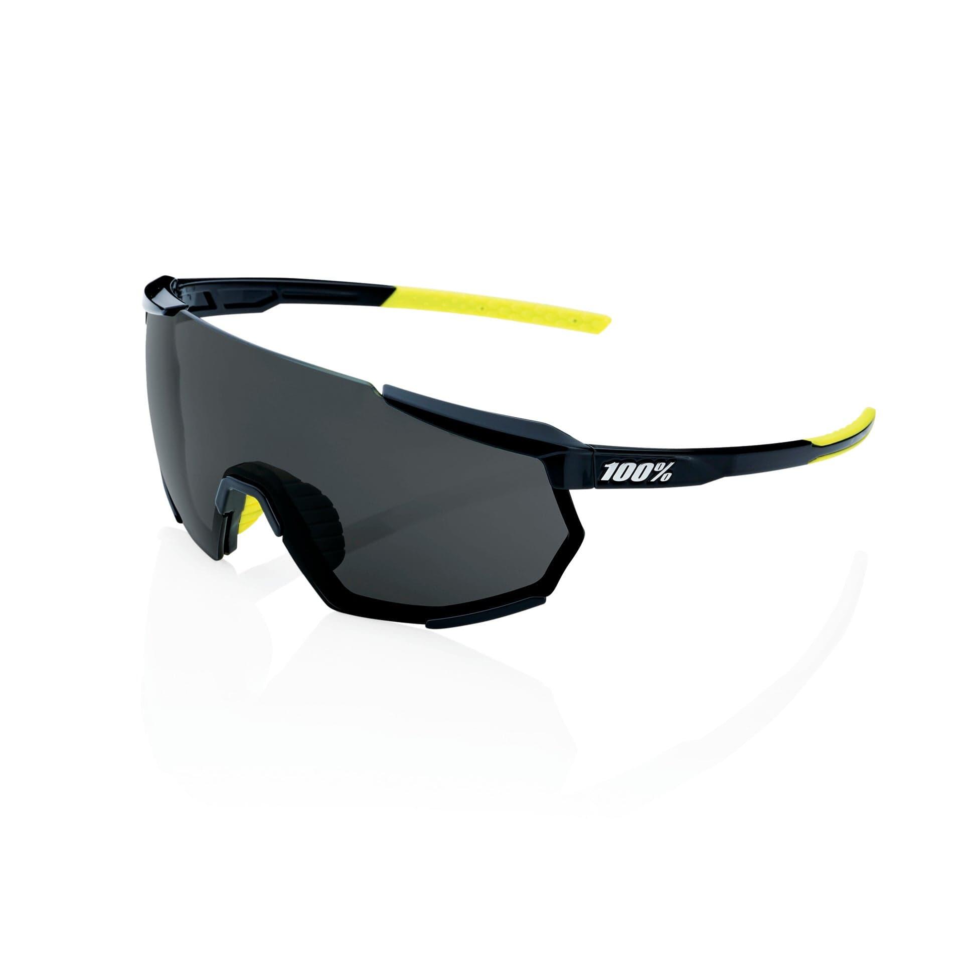 100 Percent Racetrap 3.0 Sunglasses Gloss Black/Smoke Lens