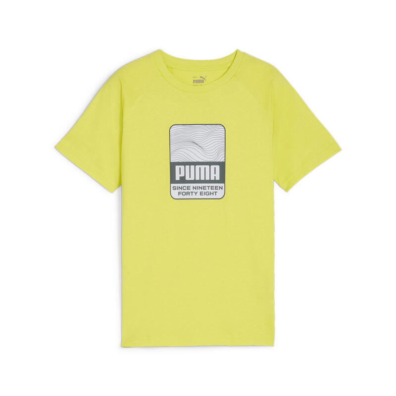 T-shirt grafica ACTIVE SPORTS per ragazzi PUMA Lime Sheen Green