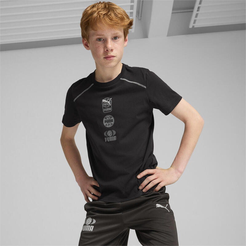 ACTIVE SPORTS T-shirt met print voor jongeren PUMA Black