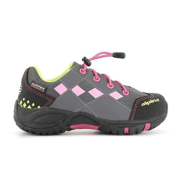 Incaltaminte Sport ALPINA Lenny, Negru/Roz, Copii 2/3