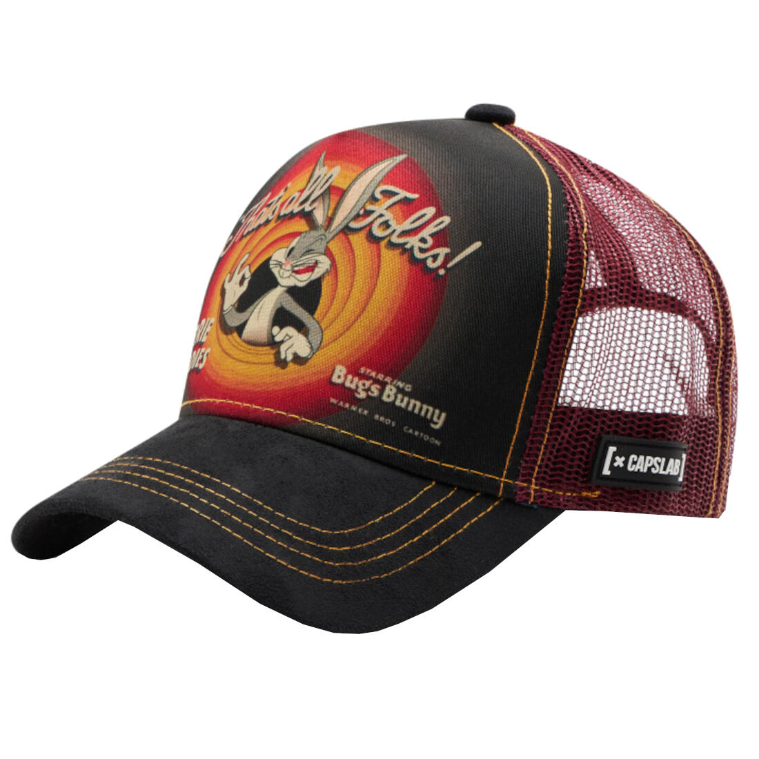 Czapka z daszkiem Capslab Looney Tunes Bugs Bunny Trucker CL/LOO3/1/RIN1