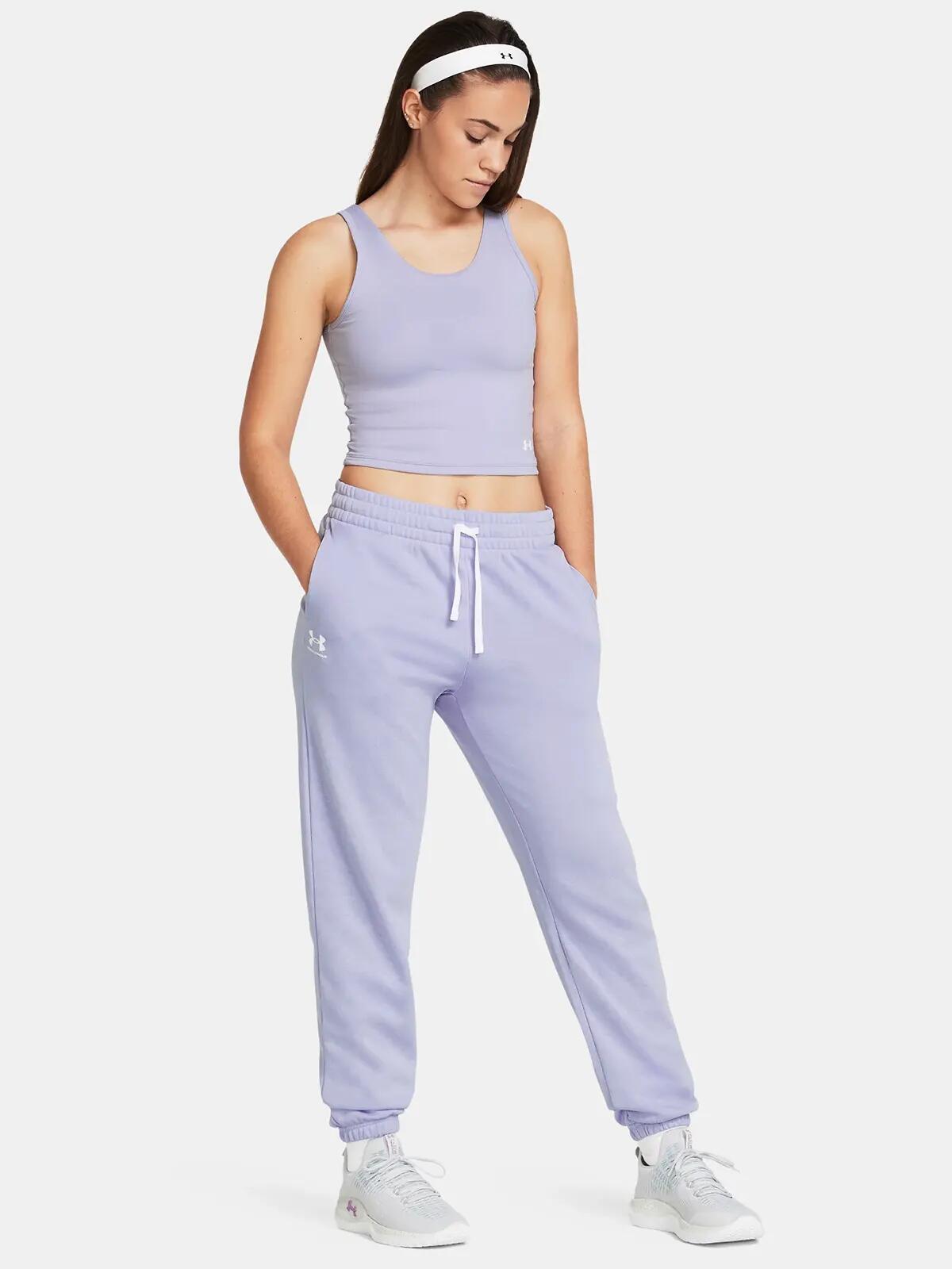 Spodnie dresowe damskie Under Armour Rival Terry Joggers joggery 5/7