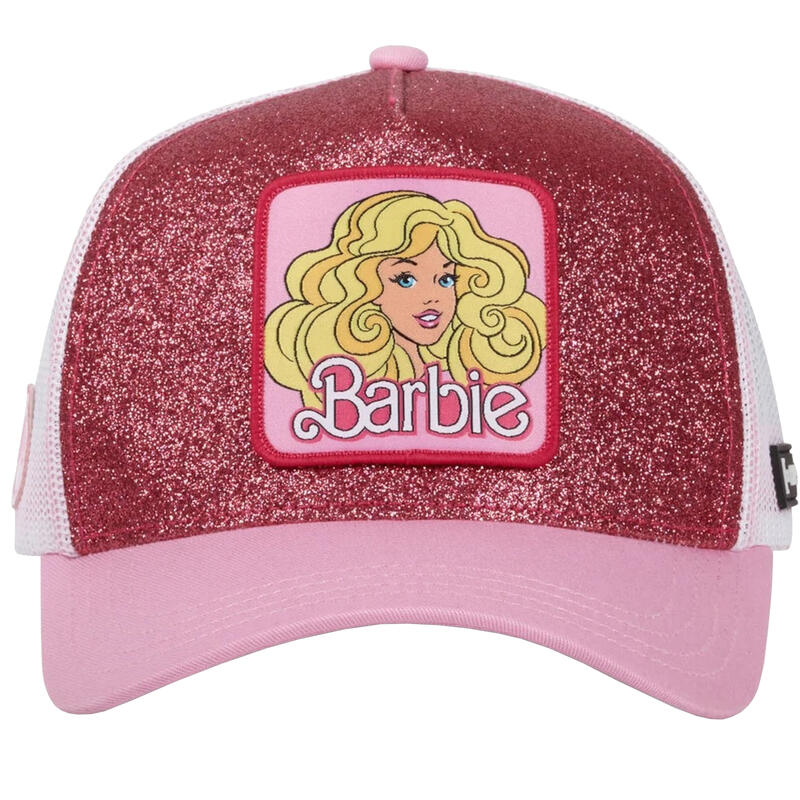 Czapka z daszkiem Capslab Barbie Glitter Trucker Pink/White - CL/BA1/2/CT/BA18