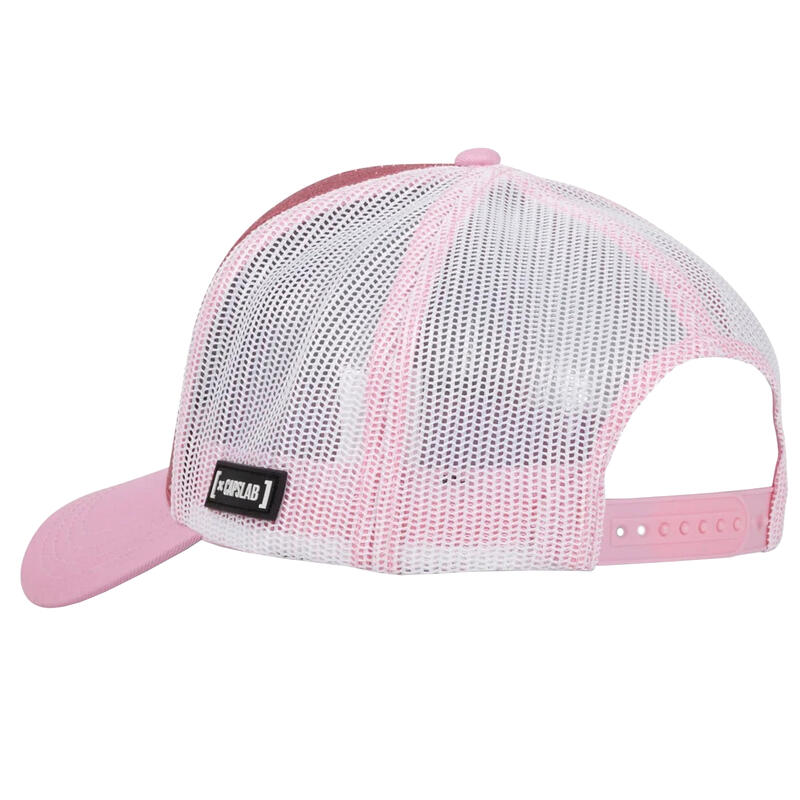 Czapka z daszkiem Capslab Barbie Glitter Trucker Pink/White - CL/BA1/2/CT/BA18