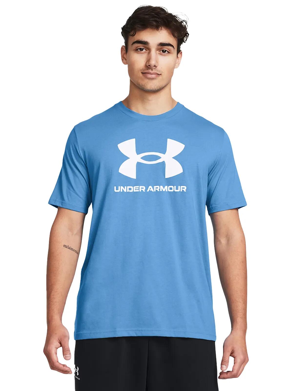 Heren Under Armour Sportstyle Logo T-shirt Fitness 2/6